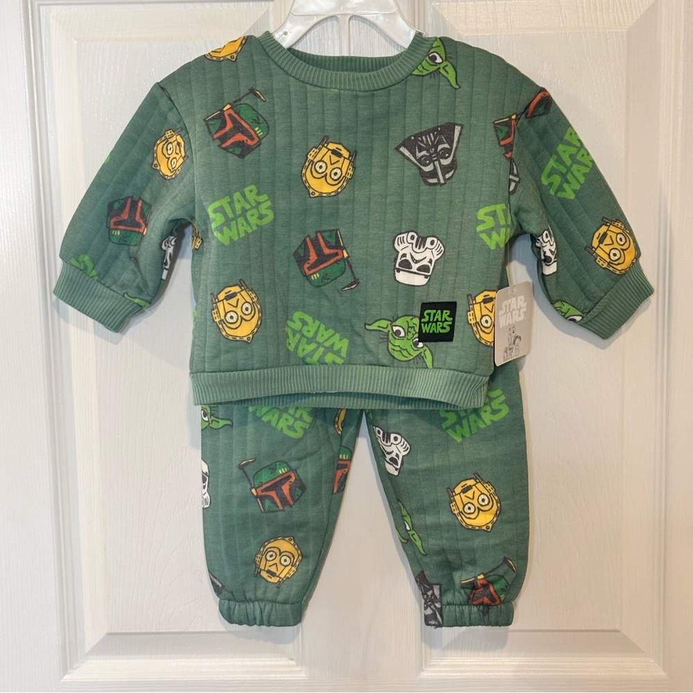 Star Wars 2‎ Piece Outfit Set Size 12 Months NEW